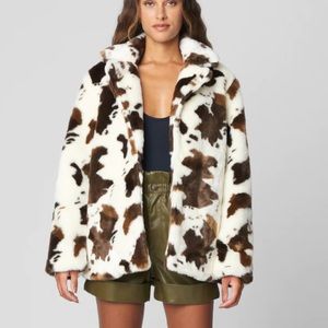 NWT Blank NYC Bullseye Faux Fur Jacket Sz. M